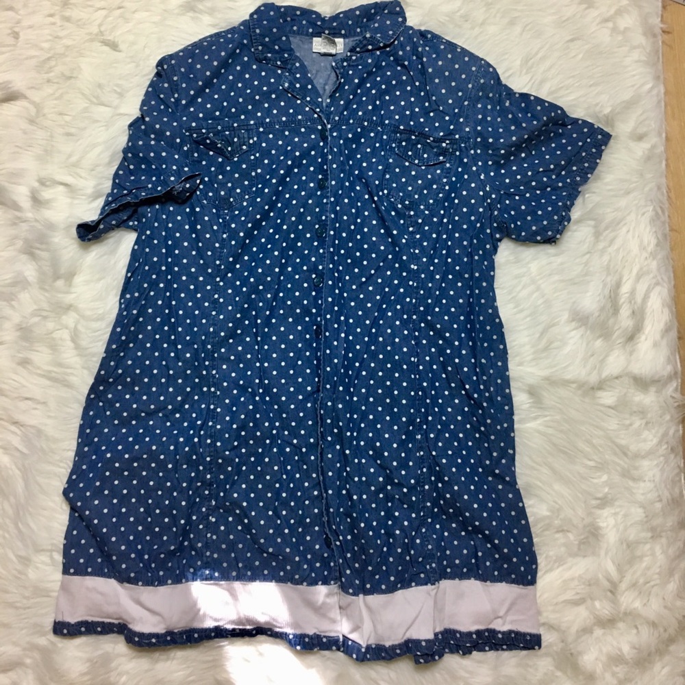 Plus size vintage denim dress 4X